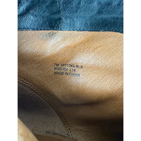 Frye Black Leather Ankle Boots – Women’s 7M, Side Zip, Block Heel - Picture 8 of 9